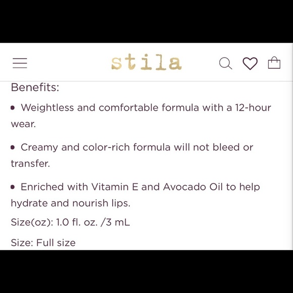 NIB Stila Stay All Day Liquid Lipstick in Angelo - Soft Peachy Nude - Full Size - Picture 3 of 4